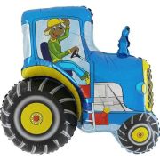 29IN BLUE TRACTOR FOIL BALLOON