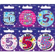 AGE 5 SMALL BADGES  6S