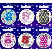AGE 8 SMALL BADGES  6S