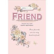 10X7in FRIEND BIRTHDAY BOXED CARD 3S